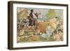 La Fut Dit a Pantagruel Qu'Il Refondoit Les Vieilles', 1902-Albert Robida-Framed Premium Giclee Print