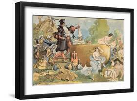 La Fut Dit a Pantagruel Qu'Il Refondoit Les Vieilles', 1902-Albert Robida-Framed Giclee Print