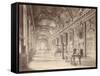 La Galerie D'apollon in the Louvre-null-Framed Stretched Canvas