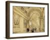 La Galerie de Diane à Fontainebleau-Thomas Allom-Framed Giclee Print