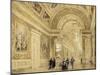 La Galerie de Diane à Fontainebleau-Thomas Allom-Mounted Giclee Print