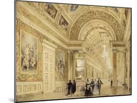 La Galerie de Diane à Fontainebleau-Thomas Allom-Mounted Giclee Print