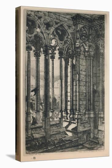 'La Galerie Notre-Dame (3rd State, 11 1/8 x 6 15/16 Inches)', 1853, (1927.)-Charles Meryon-Stretched Canvas