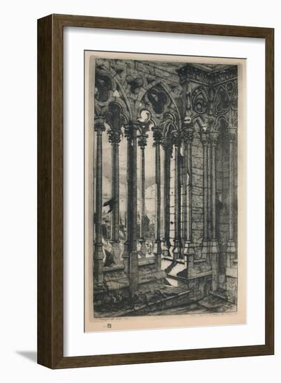 'La Galerie Notre-Dame (3rd State, 11 1/8 x 6 15/16 Inches)', 1853, (1927.)-Charles Meryon-Framed Giclee Print