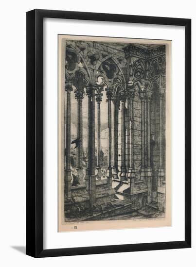 'La Galerie Notre-Dame (3rd State, 11 1/8 x 6 15/16 Inches)', 1853, (1927.)-Charles Meryon-Framed Giclee Print