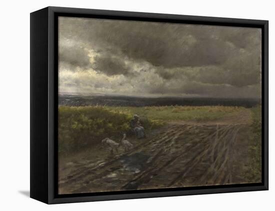 La Gardienne d'oies-Nittis Giuseppe-Framed Stretched Canvas