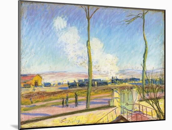 La Gare De Marchandises, C. 1880-Alfred Sisley-Mounted Giclee Print