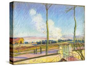 La Gare De Marchandises, C. 1880-Alfred Sisley-Stretched Canvas