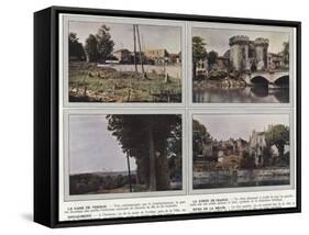 La Gare De Verdun, La Porte De France, Douaumont, Rives De La Meuse-Jules Gervais-Courtellemont-Framed Stretched Canvas