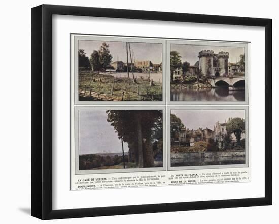 La Gare De Verdun, La Porte De France, Douaumont, Rives De La Meuse-Jules Gervais-Courtellemont-Framed Premium Photographic Print