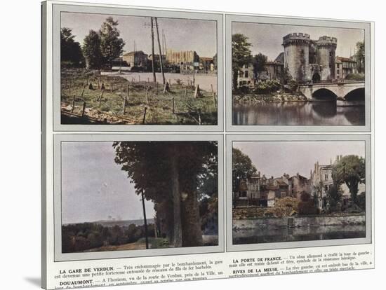 La Gare De Verdun, La Porte De France, Douaumont, Rives De La Meuse-Jules Gervais-Courtellemont-Stretched Canvas