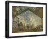 La Gare Saint Lazare, 1877-Claude Monet-Framed Giclee Print