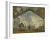 La Gare Saint Lazare, 1877-Claude Monet-Framed Giclee Print