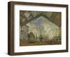 La Gare Saint Lazare, 1877-Claude Monet-Framed Giclee Print