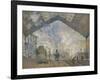 La gare Saint-Lazare-Claude Monet-Framed Giclee Print