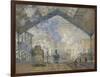 La gare Saint-Lazare-Claude Monet-Framed Giclee Print