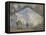 La gare Saint-Lazare-Claude Monet-Framed Stretched Canvas