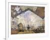 La Gare Saint-Lazare-Claude Monet-Framed Giclee Print