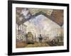 La Gare Saint-Lazare-Claude Monet-Framed Giclee Print