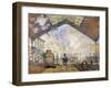 La Gare Saint-Lazare-Claude Monet-Framed Giclee Print