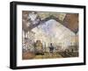 La Gare Saint-Lazare-Claude Monet-Framed Giclee Print