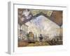 La Gare Saint-Lazare-Claude Monet-Framed Giclee Print