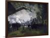 La gare St Lazare-Claude Monet-Framed Giclee Print