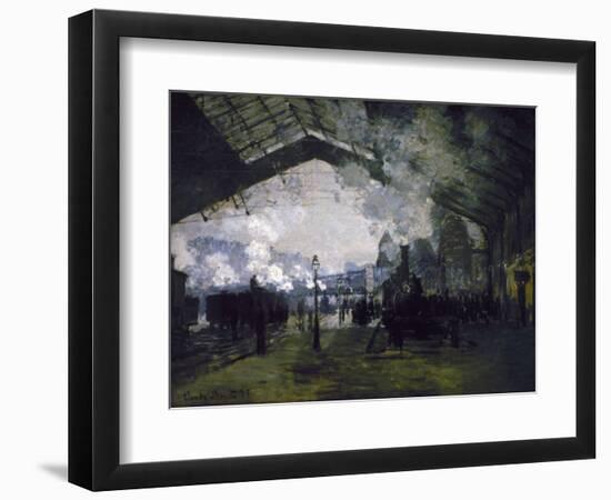 La gare St Lazare-Claude Monet-Framed Giclee Print