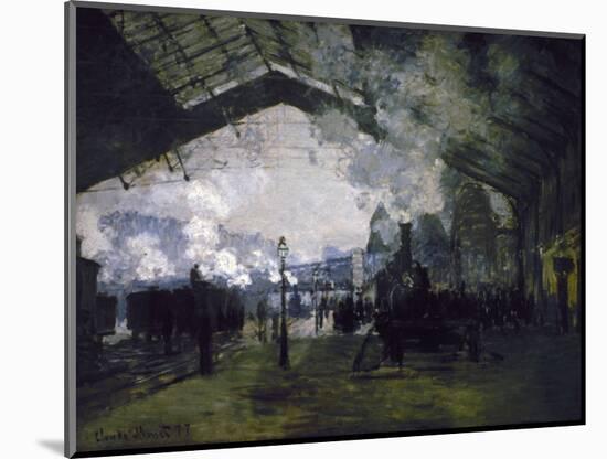 La gare St Lazare-Claude Monet-Mounted Giclee Print