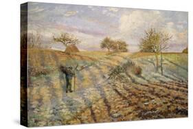 La Gelée Blanche (Hoarfrost), 1873-Camille Pissarro-Stretched Canvas