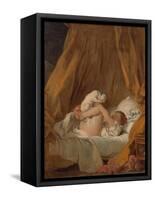 La Gimblette (Girl with Her Dog), about 1770-Jean-Honoré Fragonard-Framed Stretched Canvas