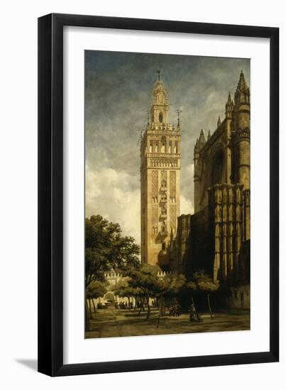 La Giralda de Seville-Adrien Dauzats-Framed Giclee Print