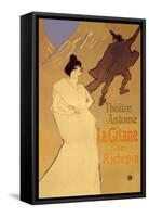 La Gitane de Richepin: Theatre Antoine-Henri de Toulouse-Lautrec-Framed Stretched Canvas