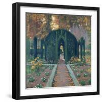 La Glorieta (Aranjuez) 1909-Santiago Rusinol i Prats-Framed Giclee Print