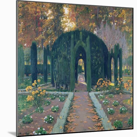 La Glorieta (Aranjuez) 1909-Santiago Rusinol i Prats-Mounted Giclee Print