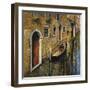 La Gondola Sul Canale-Guido Borelli-Framed Giclee Print