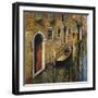 La Gondola Sul Canale-Guido Borelli-Framed Giclee Print