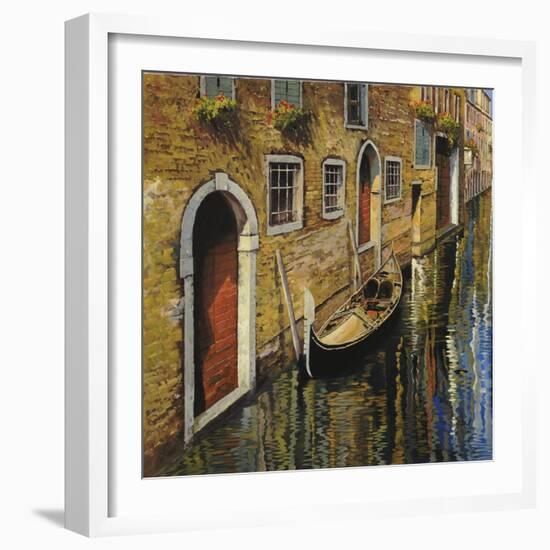 La Gondola Sul Canale-Guido Borelli-Framed Giclee Print