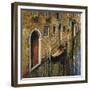 La Gondola Sul Canale-Guido Borelli-Framed Giclee Print