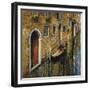 La Gondola Sul Canale-Guido Borelli-Framed Giclee Print