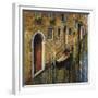 La Gondola Sul Canale-Guido Borelli-Framed Giclee Print