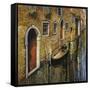 La Gondola Sul Canale-Guido Borelli-Framed Stretched Canvas