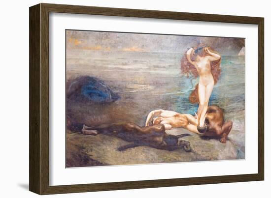 La Gorgone E Gli Eroi, 1899, Giulio Aristide Sartorio (Painting)-Giulio Aristide Sartorio-Framed Giclee Print