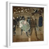 La Goulue and Valentin Le Desosse, 1895-Henri de Toulouse-Lautrec-Framed Giclee Print