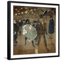 La Goulue and Valentin Le Desosse, 1895-Henri de Toulouse-Lautrec-Framed Giclee Print