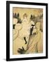 La Goulue and Valentin Le Desosse at the "Moulin Rouge"-Henri de Toulouse-Lautrec-Framed Art Print