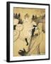 La Goulue and Valentin Le Desosse at the "Moulin Rouge"-Henri de Toulouse-Lautrec-Framed Art Print