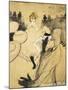 La Goulue and Valentin Le Desosse at the "Moulin Rouge"-Henri de Toulouse-Lautrec-Mounted Art Print