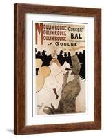 'La Goulue au Moulin Rouge', 1892-Henri de Toulouse-Lautrec-Framed Giclee Print