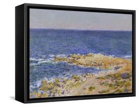 La Grande Bleue a Antibes, 1888-Claude Monet-Framed Stretched Canvas